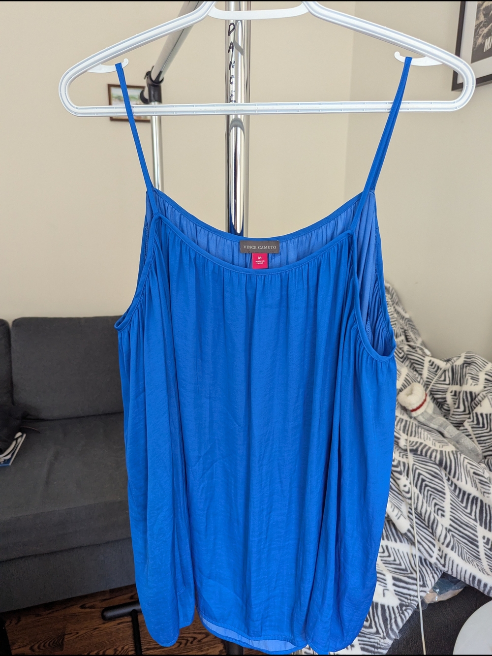 Vince Camuto Blue Spaghetti Strap Women's Top